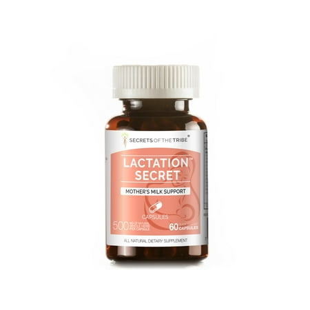 Lactation Secret 60 Capsules, 500 mg, Fenugreek, Blessed Thistle, Goat's Rue, Red Raspberry, Fennel Seed. Mother's Milk