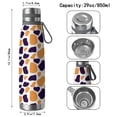 thumbnail image 3 of Leopard Print 29oz Stainless Steel Insulated Thermos with Tea Filter, 360° Printed Travel Bottle, Leakproof BPA-Free Flask with Anti-Slip Base, 304 Inner & 201 Outer, Vacuum Cup, 3 of 6
