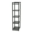 Household Essentials Tower Bookshelf, Tall and Narrow Bookshelf with 5