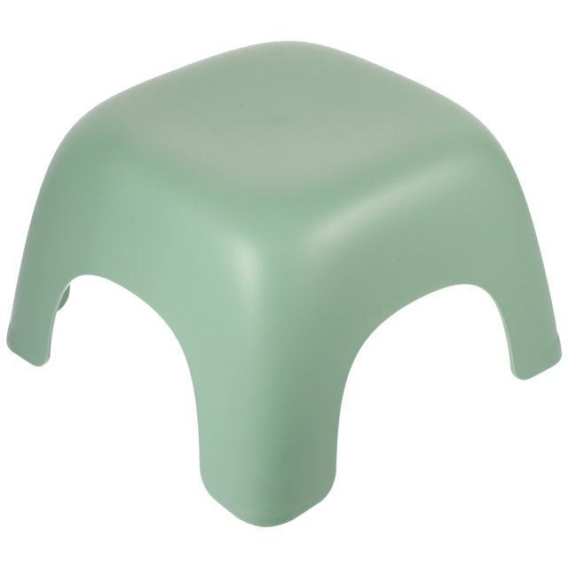 HEATSHAKING Household Plastic Step Stool Green with Nonslip Surface for Safe Bathroom Use