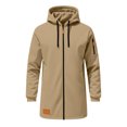 thumbnail image 5 of Gytharion Mens Mid-Length Hooded Jackets Fall Winter Soft Comfy Full Zip Up Sweatshirt Jacket Fashion Casual Long Sleeve Outerwear Jackets with Pockets, 5 of 5