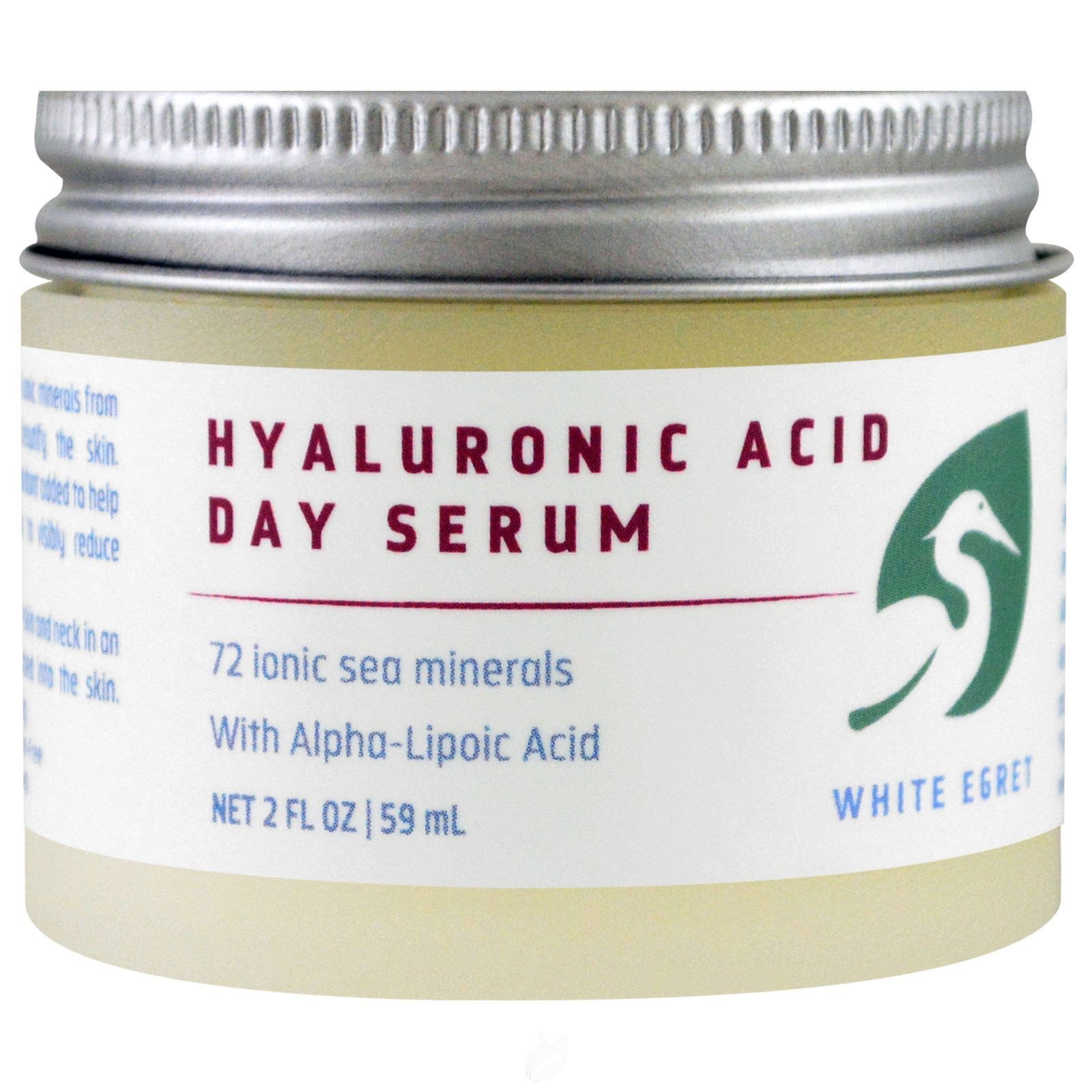 Hyaluronic Acid Day Serum 2 Oz by White Egret, Pack of 2