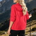 thumbnail image 4 of Njagoc3 Women's Jackets Lightweight Zip up Hooded Windbreaker Jacket Long Sleeve Athletic Running Coat with Elastic Hem Casual Outerwear, 4 of 6