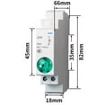 thumbnail image 1 of MYG Din Rail Mount LED Signal Lamp Series AC/DC 24V Indication Pilot Lights JD9, 1 of 4