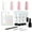 Blush’d, variant on Glitter Poly Nail Gel Kit, 4 Color Nail Art Supplies Set with Builder Nail Extension Gel Gift Beauty Sets All-in-One Kit