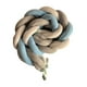 thumbnail image 1 of Protector Cuna Trenza 6 Tubos 2 Mts Bumper Bebe Azul Gris Liso Azul Acero, 1 of 5