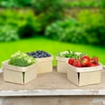 thumbnail image 2 of Cornucopia Brands Quart Wooden Berry Baskets (8-Pack); 5.75-Inch Square Vented Wood Boxes for Fruit Picking, Easter or Arts & Crafts, 2 of 9