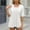 White, variant on Fake-Two-Piece Tops for Women Lace Patchwork Dressy Cardigan Blouses 2025 Summer Short Sleeve Tunic T-Shirt
