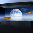 thumbnail image 2 of 48X20IN Moon Aquarium Background,Cool Sea Galaxy Parallel Space Themed Fish Tank Background, cool Terrarium Background with 8 EVA Double-Sided Tape, 2 of 5