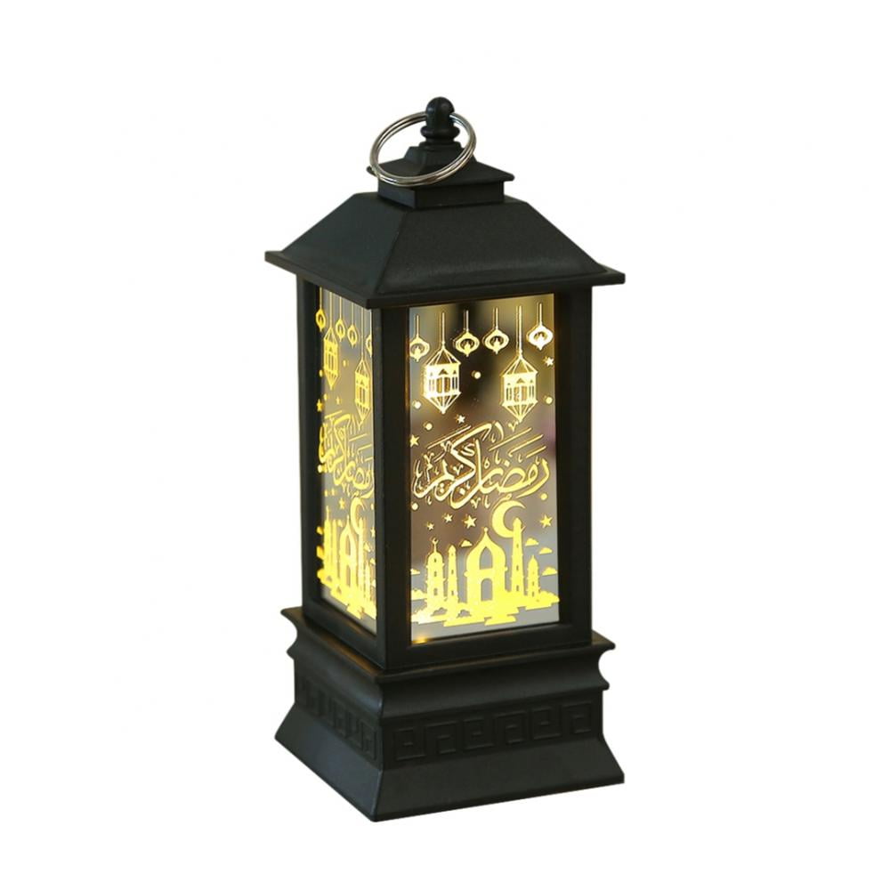 5" Vintage Style Decorative Lantern,Flame Effect LED Lantern, Indoor