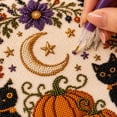 thumbnail image 4 of Halloween Primitive Cross Stitch Kit, Halloween Embroidery Kit, Spooky Halloween Decor, Halloween Decorations for Home, Pre-Sorted Supplies No Extra Tools Needed for Crafting, 4 of 6