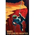 thumbnail image 2 of Gango Home Decor Vertical Explorers Wanted & Surveyors Wanted by NASA (Printed on Paper); Two 16x24in Fine Art Paper Giclee Prints, 2 of 5
