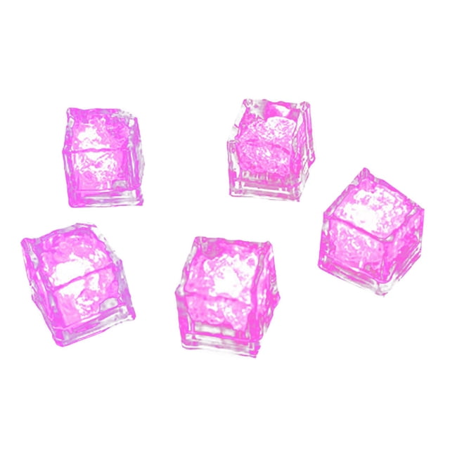 TIELUTT Party Decorative LED Ice Cubes Light MultiColor Liquid Sensor Bar Party Ice Cubes Stones Ice Trays Silicone Kitchen Tray Ice Storage Trays for Freezer Crushed Ice Tray