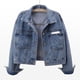 thumbnail image 1 of Todo en una chaqueta suelta en el bolsillo de tela pegada XL Xishao ropa, 1 of 4