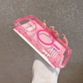 thumbnail image 3 of Dteck Magnetic Case for iPhone 12 Pro / 12 6.1", Compatible with MagSafe, Shockproof Protective Bumper Phone Case for iPhone 12 Pro / 12 6.1",Pink, 3 of 7