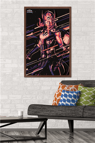 Marvel Thor: Love and Thunder - Mighty Thor Wall Poster, 22.375" x 34" Framed