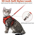 thumbnail image 5 of Cheapark Cat Leash Adjustable Soft Breathable Vest Harness Thickened Escape Proof For Walks Travel Outdoor Use, 5 of 6