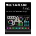 thumbnail image 2 of SX96 Sound Card 48V Sound Card Microphone Mobile Phone Computer Live Broadcast Outdoor Singing Home Mini Mixer, 2 of 5
