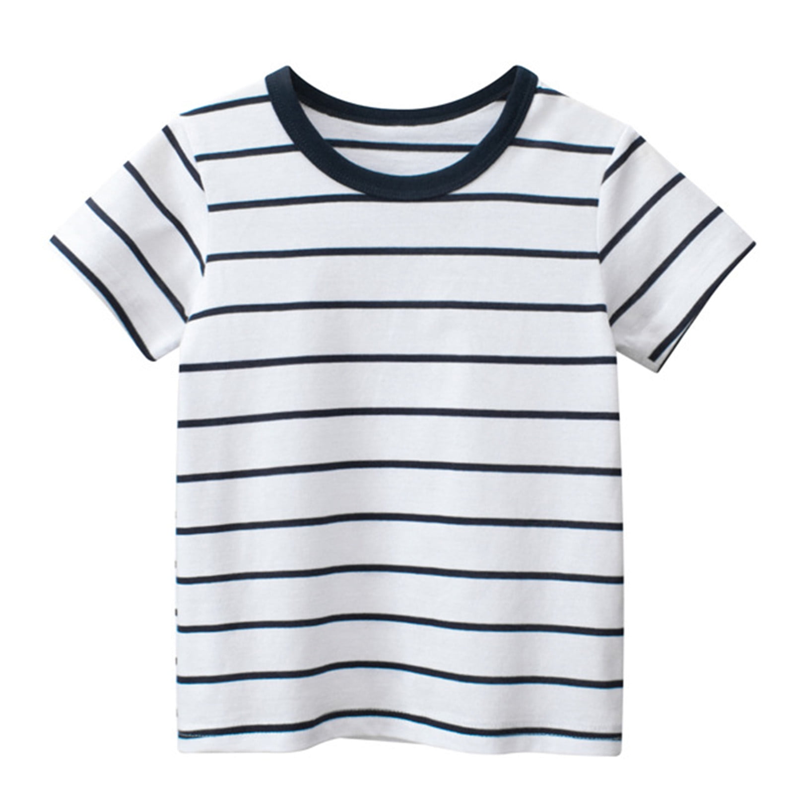 Little Boys Shirts & Tops Toddler Kids Baby Boys Girls Stripes Short ...