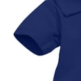 thumbnail image 4 of Busydd Baby Girl Romper 0-24 Months Casual Breathable Cotton Short Sleeve Baby Romper Solid Color Lapel Button Baby Boy Clothes 12-18 Months, 4 of 5