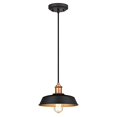 thumbnail image 1 of Westinghouse Lighting 6309000 Matte Black and Washed Copper Finish with Metallic Bronze Interior One-Light Indoor Pendant, 1 of 1