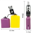 Stri Yellow and Purple Square Wooden Fish Cow Bell High and Low Pitch