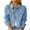 Light Blue, variant on Lovskoo Women's Casual Cropped Denim Jacket Lapel Button Up Long Sleeve Western Basic Trucker Jean Jacket Biker Coat Tops Black