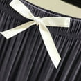 thumbnail image 6 of ABATAB Pajama Pants for Women Soft Comfortable Lounge Sleepwear Bow Tie Elastic Waisted Wide Leg Baggy Pj Bottoms, 6 of 7