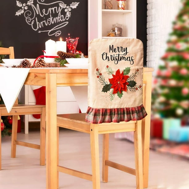 Linen dining chair covers deals