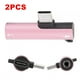thumbnail image 4 of Adaptador 2 en 1 Tipo C, 2 Cable Piezas de Carga de Audio Cargador Distribuidor de Auriculares Conector de 3,5 mm Adaptador de Auriculares y Cargador para Moto Z, 4 of 7