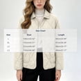 thumbnail image 4 of Byworldtasic Womens Lightweight Quilted Jacket Fall Button Down Puffer Jackets Loose Fit Stand Collar Warm Coats, 4 of 5