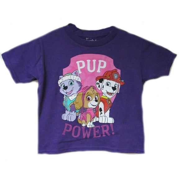 Paw Patrol Toddler Girls "Pup Power" Purple T-Shirt  - 2T