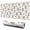 White Cow Strawberry, variant on Long Mouse Pads for Desk,Beige Cow Flower Pattern Desk Mats on Top Of Desks, Desk Mouse Pad Extra Large with 3mm Non-Slip Base and Stitched Edge for Gaming,Office,Work,Home 31.5"x11.8"