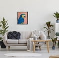 thumbnail image 2 of Stupell Industries Bold Parrot Wildlife Portrait Painting Jet Black Floating Framed Canvas Print Wall Art, Design by Pamela Munger, 2 of 6