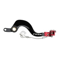Tusk Aluminum Brake Pedal Red Tip For Suzuki RMZ250 2014-2026