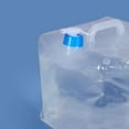thumbnail image 4 of Contenedor de agua plegable de gran capacidad con tapa sellada y grifo, plegable y suave, para exteriores, 10 l, 210 x 210 x 205 mm (8,3 x 8,3 x 8,1 pulgadas), 4 of 6