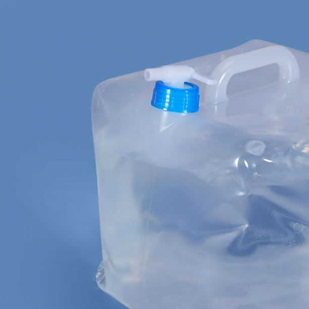 Portador de agua blando plegable, contenedor de agua plegable, contenedor de agua grande para acampar, contenedor de agua plegable, rendimiento confiable