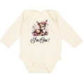 thumbnail image 3 of Inktastic 1st Birthday Cottagecore Baby Girl Deer Girls Long Sleeve Baby Bodysuit, 3 of 5
