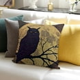 thumbnail image 3 of SHANXI Pillowcase Halloween Night Moon with Animal Silhouette Pattern Square Throw Pillow Case Pillow Covers with Zipper Slipcover Home Sofa Decor for Halloween Pillowslip 22x22in, 3 of 5