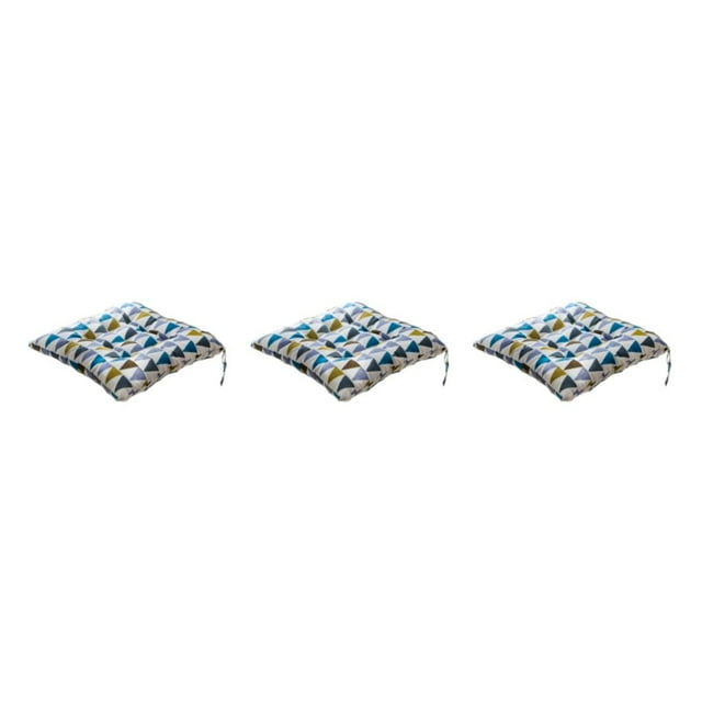 Wweixi Cushion Pad For Square Chair - Soft And Comfortable Wide Range Of Uses Square Chair Cushion Colorful Triangles 3Set
