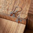 thumbnail image 4 of Amber Bumblebee Earrings In Sterling Silver, 4 of 5