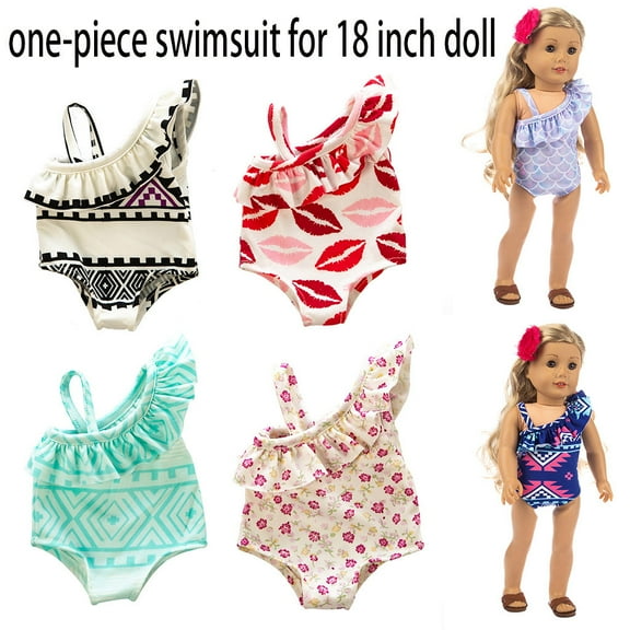 ABPWLY Toys Cute One-piece Swimsuit Clothes for 18 inch Doll Accessory Girl's Toy Kids Games