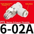 PTL401AM/601A PTL Pneumatic Connector Cylinder Throttle Valve Push
