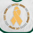 thumbnail image 4 of Inktastic Word Circle-childhood Cancer Awareness Boys or Girls Baby Bib, 4 of 4