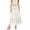 White, variant on Tqcoqu Women's High Waist Smocked Ruffle Tiered Maxi Skirt Casual Flowy Long Skirt,Beige,Women's S-XL