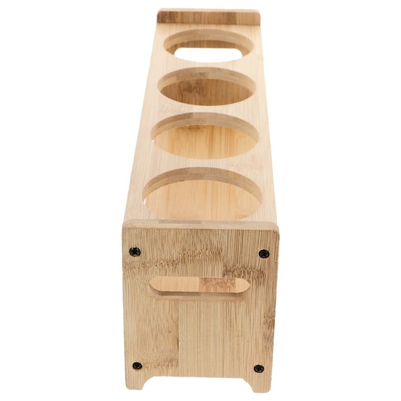 unbranded Bamboo Spice Jar Rack Shelf Seasoning Organizer Storage Shelves