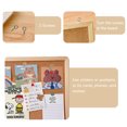 thumbnail image 3 of Amdohai Message Board Kit Cork Wood Wall Hanging Bulletin Notice Photos Memo Board for Home, 3 of 8