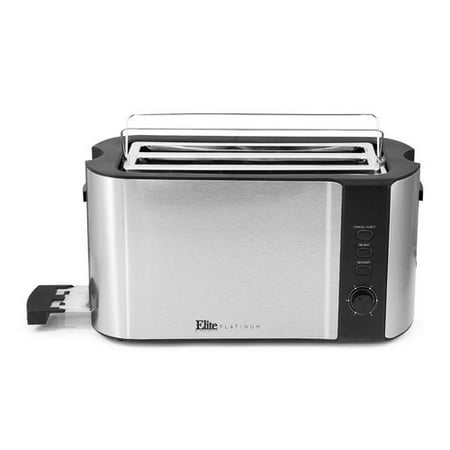 Elite Cuisine ECT-3100 4 Slice Long Toaster (Best Long Slot Toaster)