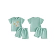 thumbnail image 2 of BemeyourBBs Toddler Baby Girl Boy Summer Clothes 2 Pieces Outfits Short Sleeve In My Toddler Era Letter Print T Shirt Tops Pockets Shorts Sets, 2 of 9