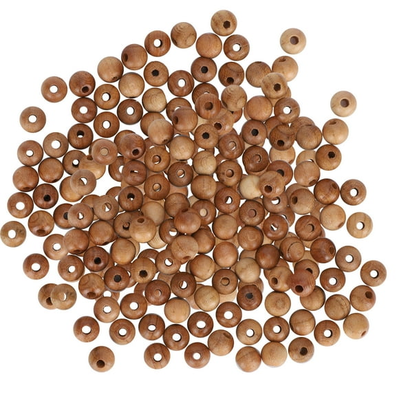 Wood Beads, Peach Wood Beads, Durable Polished For Bracelets Necklaces